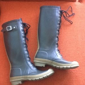 Hunter Watling Two-Toned, Grey Rain Boots